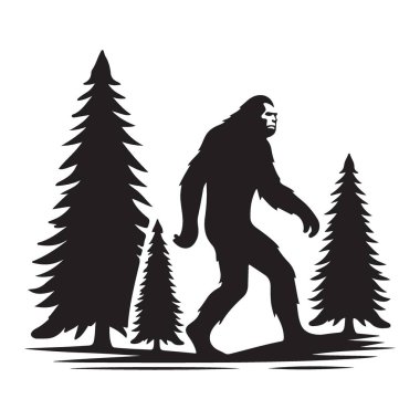 Koca Ayak Silueti Ormanda Dolaşıyor Gizemli Yaratık Efsanesi