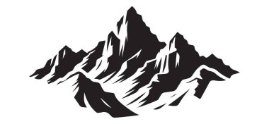 Majestic Mountain Range Görüntü Vektör Sanatı Açık Hava Hevesleri İçin