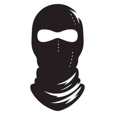 Gizem ve Gizliliğin Gizemli Kar maskesi Çizimi Sembolü