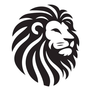 Görkemli Aslan Başı Silueti Güç ve Cesaretin Sembolü