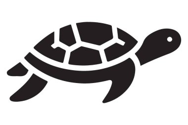 Deniz Kaplumbağası Silueti Okyanus Yaşamı Su Hayvanları Çevre Koruma