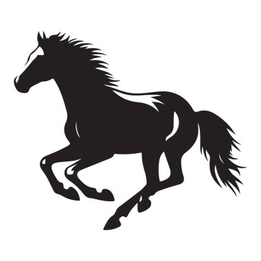 Binicilik ve Hayvan Tasarımları İçin Dinamik Koşan At Görünümü