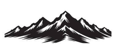 Majestic Mountain Range Görüntü Vektör Serüveni Açık Hava Macerası