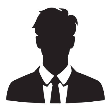 Profesyonel İş Adamı Siluet Vektörü Avatar Yer Tutucu Profil ResmiComment
