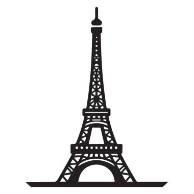Eyfel Kulesi Vektör Resimleri Ünlü Paris Tarihi Taşı Tasarımı