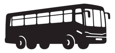 Bir Otobüs Aracının Silueti Toplu Taşımacılık Yolcu Kenti Taşımacılığı