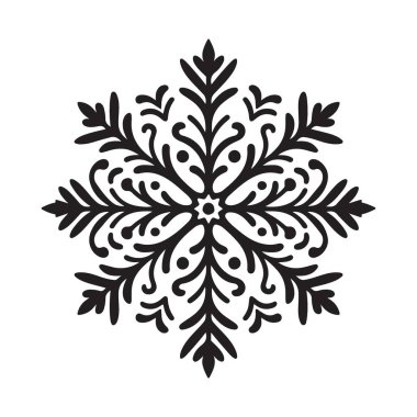 Zarif Kar Tanesi Silueti Süslemesi Kış Sezonu Şeffaf Görüntü