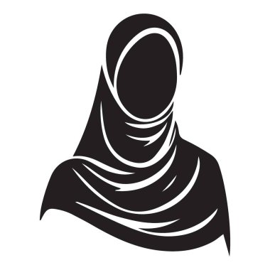 Türbanlı İslami Kültür Giyen Kadın Görünümü
