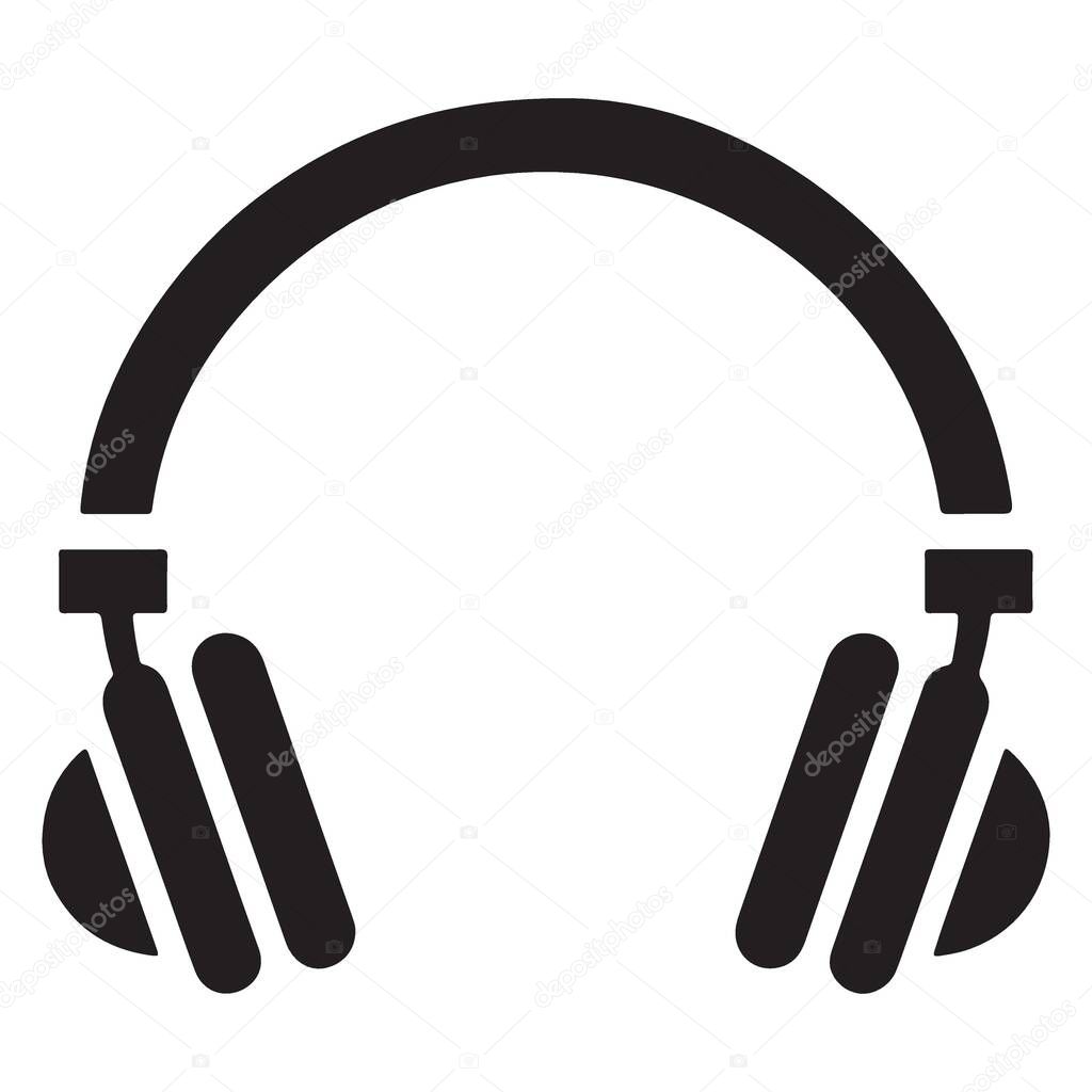 Stylish Headphones Vector Icon for Music Lovers and Audio Professionals