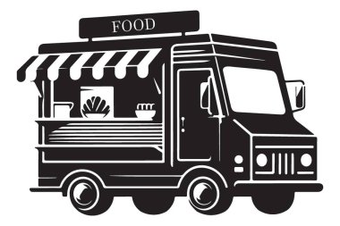 Yemek Kamyonu Çizim Vektörü Mutfak ve Yemek İşleri Etkinlikleri