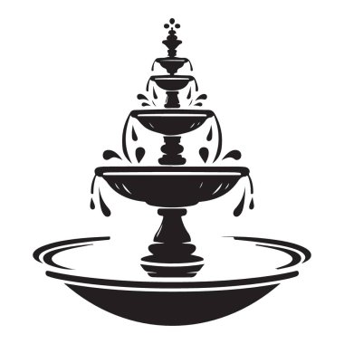 Klasik Bahçe Çeşmesi Tasarım Fikirleri Serene Water Feature Illustration