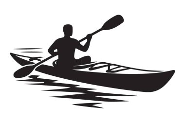 Siluet Kişi Kayak Eğlence Suyu Spor Macerası Açık Hava Serüveni