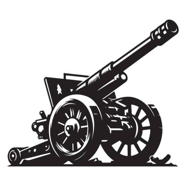 Siyah beyaz top siluetinin vektör silueti.