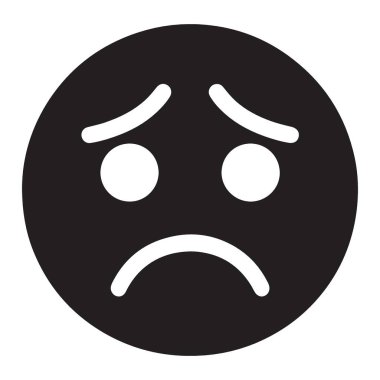 Üzücü Emoji Simgesi Hayal kırıklığı ve Kaygı Duygularını İfade Et