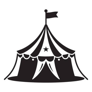 Sirk Çadırı Vektörü İllüstrasyon Gösteri ve Kutlama