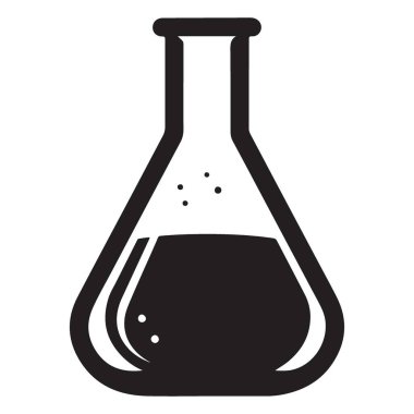 Bilim Eğitim ve Araştırma Laboratuvarı Erlenmeyer Flask Vektör İllüstrasyonu