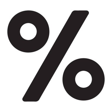 Finansal Resimler İçin Yüzde Sembol Vektörü İdeal