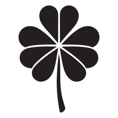 Aziz Patrick Günü Grafik Tasarımı için Şanslı Yonca Vektör Çizimi