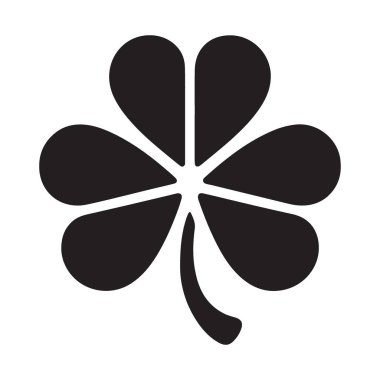 Aziz Patrick Günü için Üç Yaprak Yonca Siluet Vektör ResmiName