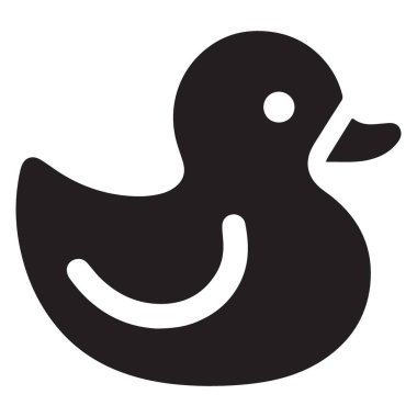 Çocuk Tasarımları İçin Basit Kauçuk Ördek Çizimi