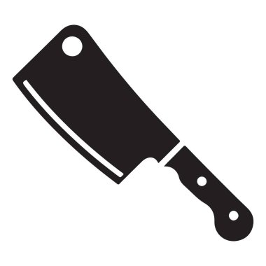 Siluet Et Satırı Mutfak Tasarımı Projeleri için Vektör İllüstrasyonu