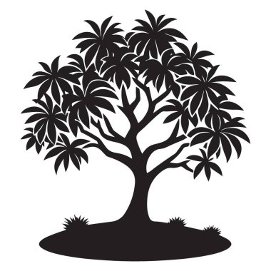 Tropikal Ağaç Vektörü Görünümü İndirilebilir Palmiye Ağacı Grafiği