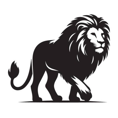 Görkemli Aslan İllüstrasyonu Güç ve Gücün Sembolü