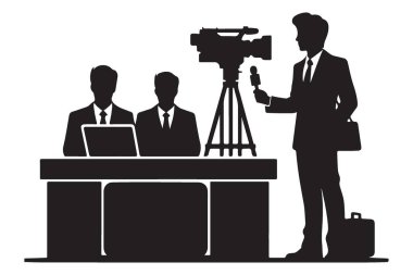 Siluet Haber Ekibi Röportaj Medya Gazeteciliği Haberleri