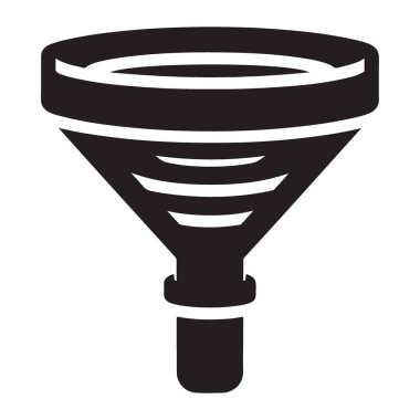 Filtreleme Kavramları için Siyah Huni Vektör Resimleri İdeal