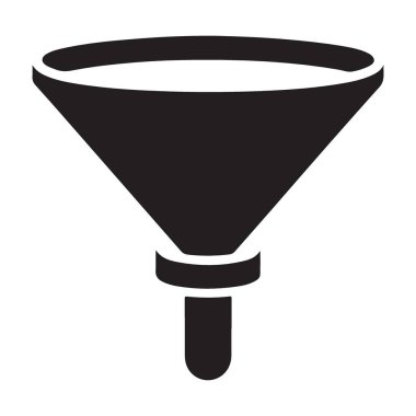 Sıvı Aktarım İşlemleri için Huni Vektörü Görünümü