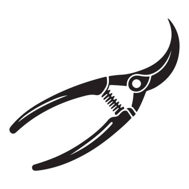 Bahçıvanlık Makası Siluet Vektör Sanat Aracı Çizim Tasarımı