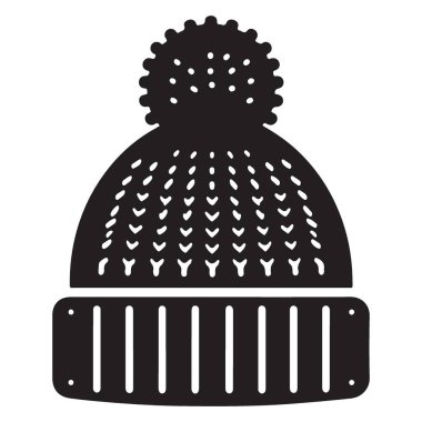 Sıcak Kış Şapkası İllüstrasyonu Soğuk Hava Günleri İçin Konforlu Başlık