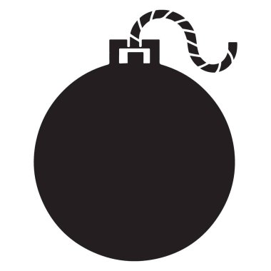 Silüet Bomba Çizimi Tehlikeli Silah Kavramını Patlatmaya Hazır