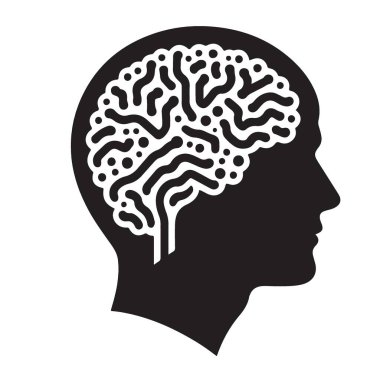 Siluet Beyin Fikir Fikri Zeka Düşünce Süreci Düşünme