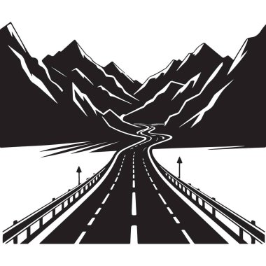 Manzaralı Dağ Yolu Resimleri Macera ve Seyahat İçin Stok Resmi