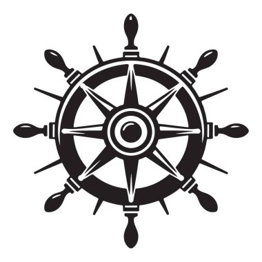 Denizcilik Seyrüsefer Tekerleği Pusula Rose İllüstrasyon A Klasik Denizcilik Simgesi