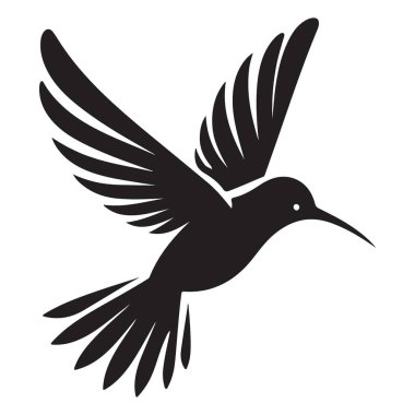 Dinamik Sinek Kuşu Görüntü Görüntüleme Vektörü Grafik Tasarım Elemanı