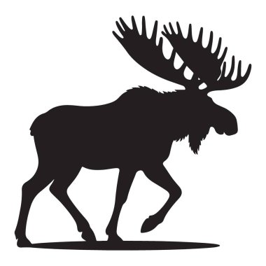 Görkemli Geyik Görünümü Vahşi Yaşam Vektör Grafikleri