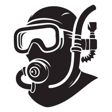 Scuba Dalgıcı Sualtı Macerası için Maske Takıyor