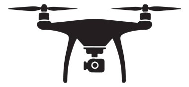 Hava fotoğrafçılığı ve görüntü sembolü için kameralı modern insansız hava aracı