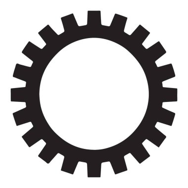 Endüstriyel Tasarım ve Teknik Projeler için Ayrıntılı Çarklı Vektör İllüstrasyonu