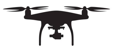 Gözetleme insansız hava aracı teknolojisi detaylı siluet mükemmel hava fotoğrafçılığı