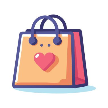 Sevgililer Günü İndirimi İçin Kalpli Şirin Alışveriş Çantası Tasarımı