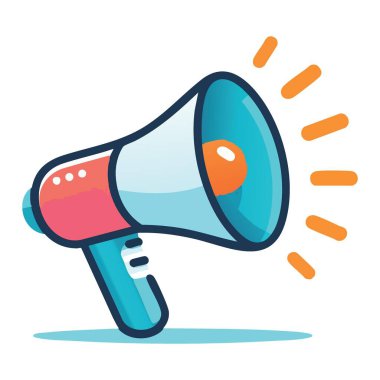 Duyurular ve Pazarlama Kampanyaları için Yüksek Sesli Megafon Resimleri