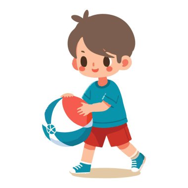 küçük çocuk topla oynamayı