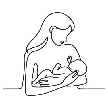 Güzel anne bebek bakıcılığı sanat anneliği anne emzirme desteği