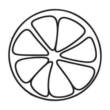 Turuncu Dilimler Yaz Serinletici ve Sağlıklı Yaşam İçin Çizim