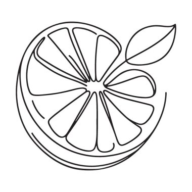 Yaprak Vektörü Sanat Tasarımı Aralıksız Portakal Dilimi