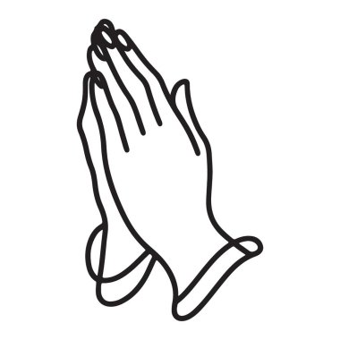 Dua Eden Eller Vektör Tasarımı İnanç ve Umut Sembolü