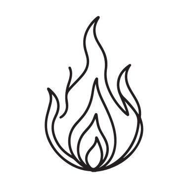 Büyüleyici Alev Silüeti Resimleri Tutku ve Enerji 'yi temsil ediyor